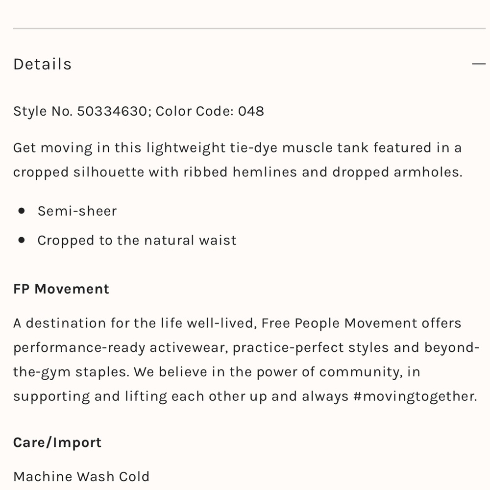 Free People Movement Love Tank Tie Dye - Picture 4 of 6